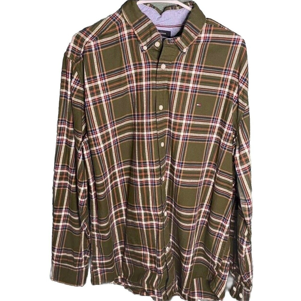 Tommy Hilfiger Plaid Cotton Flannel Style Shirt